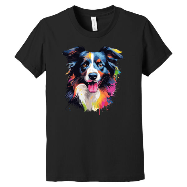 Border Collie - Youth Jersey Short Sleeve Tee Thumbnail