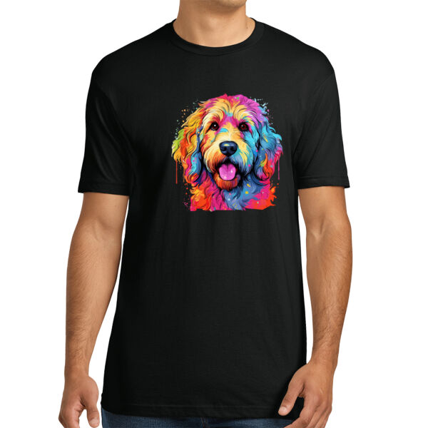 Golden Doodle - Unisex Premium Cotton T-Shirt Thumbnail