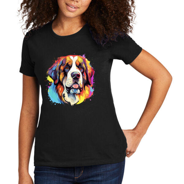Saint Bernard - Women's Premium Cotton T-Shirt Thumbnail