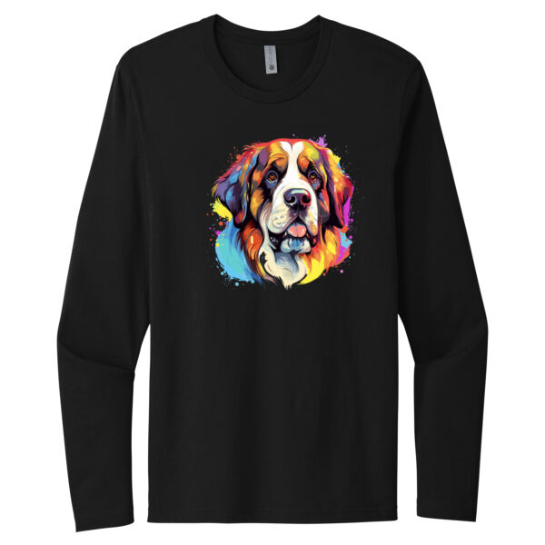 Saint Bernard - Unisex Premium Cotton Long Sleeve T-Shirt Thumbnail