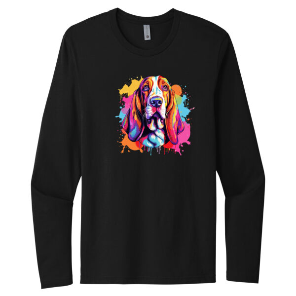 Basset Hound - Unisex Premium Cotton Long Sleeve T-Shirt Thumbnail