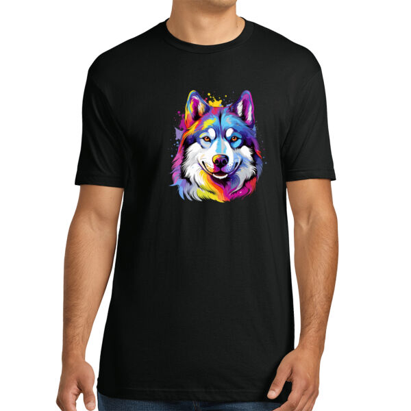 Siberian Husky - Unisex Premium Cotton T-Shirt Thumbnail