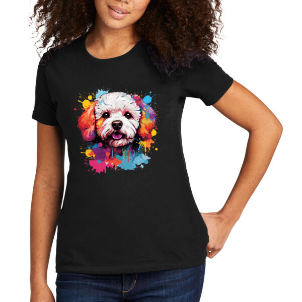Bichon Frise - Women's Premium Cotton T-Shirt Thumbnail