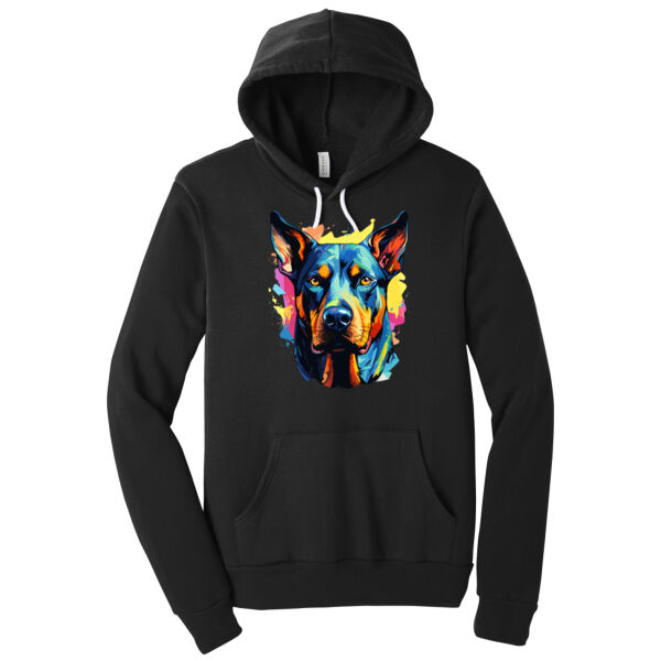 Doberman Pinscher - Unisex Premium Fleece Hooded Sweatshirt Thumbnail