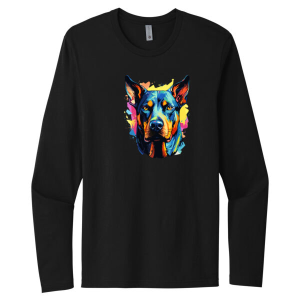 Doberman Pinscher - Unisex Premium Cotton Long Sleeve T-Shirt Thumbnail
