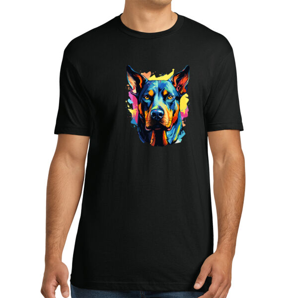 Doberman Pinscher - Unisex Premium Cotton T-Shirt Thumbnail