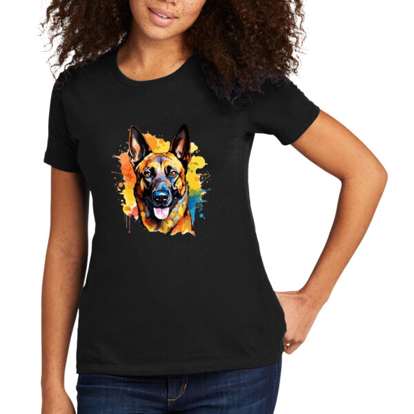 Belgian Malinois - Women's Premium Cotton T-Shirt Thumbnail