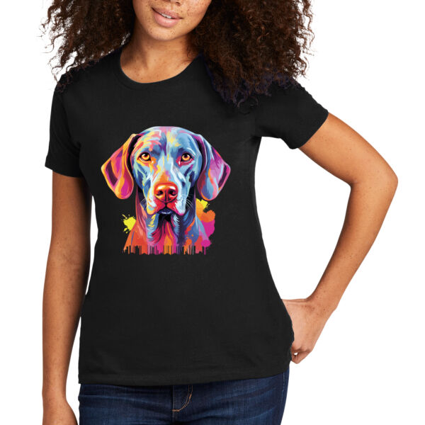 Weimaraner - Women's Premium Cotton T-Shirt Thumbnail