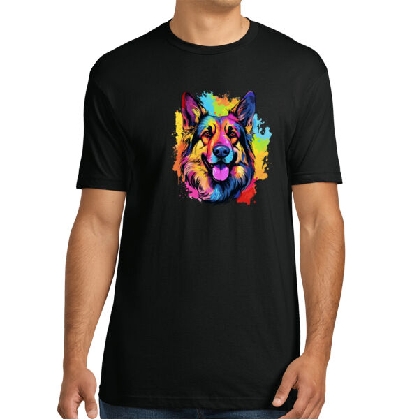 German Shepherd - Unisex Premium Cotton T-Shirt Thumbnail