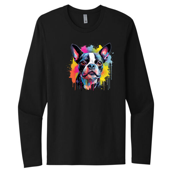 Boston Terrier - Unisex Premium Cotton Long Sleeve T-Shirt Thumbnail