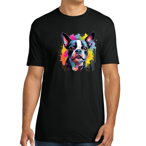 Boston Terrier - Unisex Premium Cotton T-Shirt Thumbnail