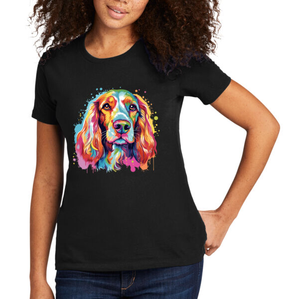 English Cocker Spaniel - Women's Premium Cotton T-Shirt Thumbnail