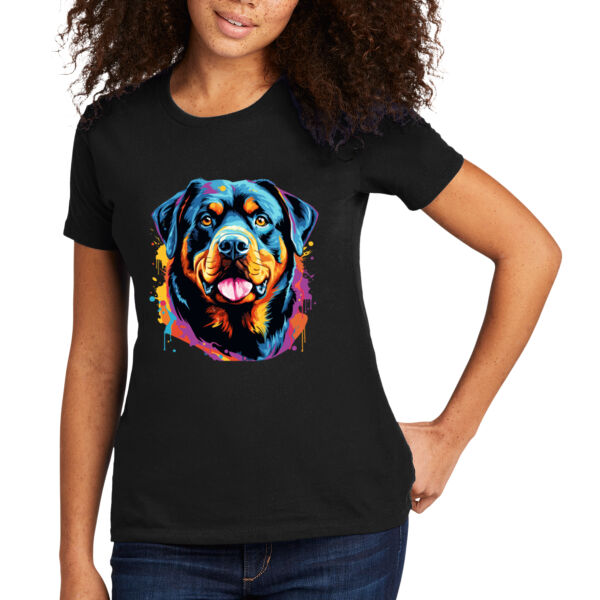 Rottweiler - Women's Premium Cotton T-Shirt Thumbnail