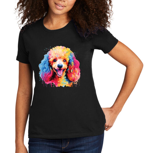 Poodle - Women's Premium Cotton T-Shirt Thumbnail