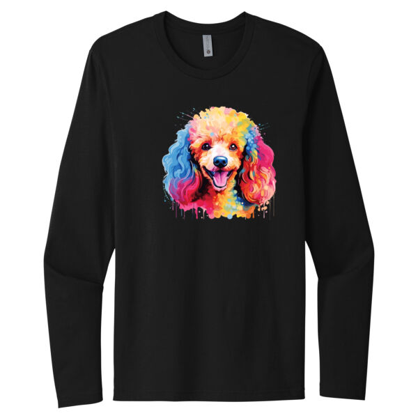 Poodle - Unisex Premium Cotton Long Sleeve T-Shirt Thumbnail