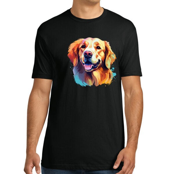Golden Retriever - Unisex Premium Cotton T-Shirt Thumbnail