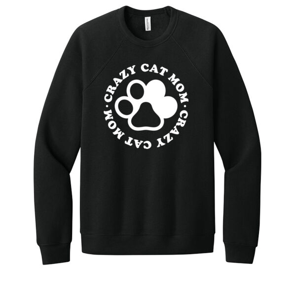 Crazy Cat Mom - Unisex Premium Fleece Crew Sweatshirt Thumbnail