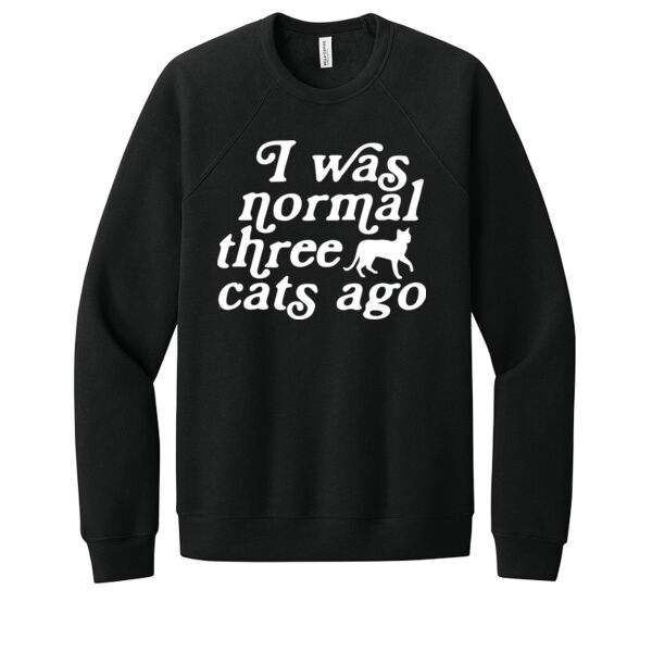 Normal 3 Cats Ago - Unisex Premium Fleece Crew Sweatshirt Thumbnail
