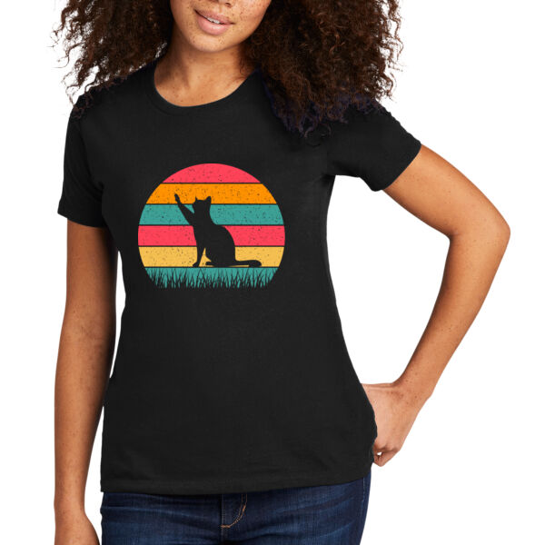 Nature Cat - Women's Premium Cotton T-Shirt Thumbnail