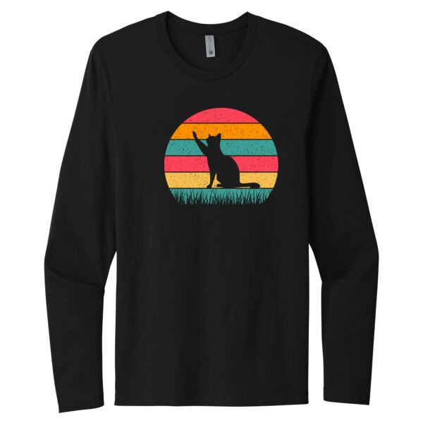 Nature Cat - Unisex Premium Cotton Long Sleeve T-Shirt Thumbnail