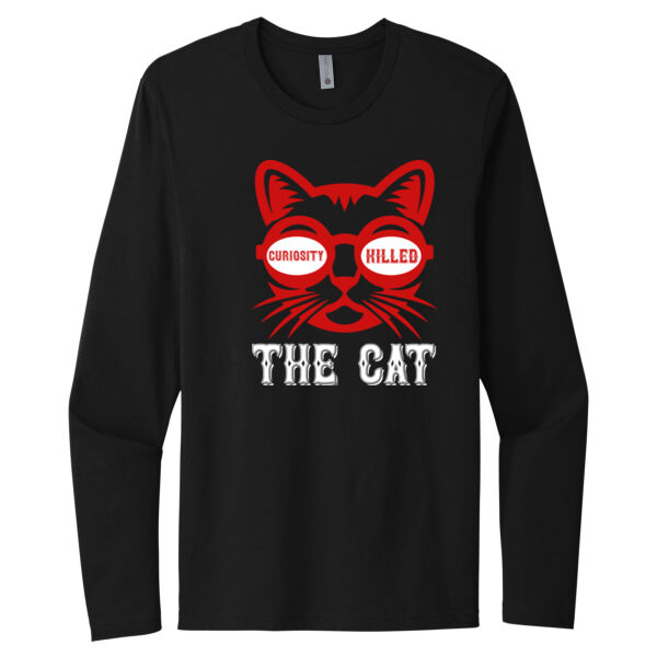 Curiosity Killed the Cat - Unisex Premium Cotton Long Sleeve T-Shirt Thumbnail