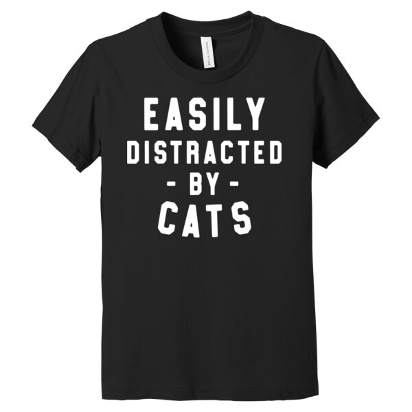 Distracted By Cats - Youth Jersey Short Sleeve Tee Thumbnail