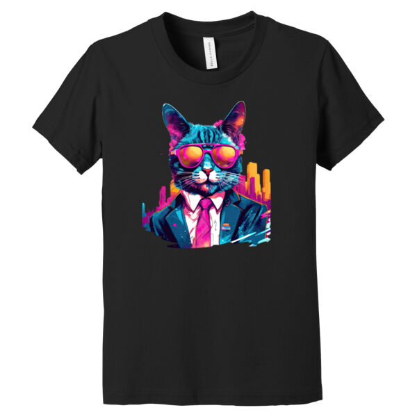 Suit Up Cat - Youth Jersey Short Sleeve Tee Thumbnail