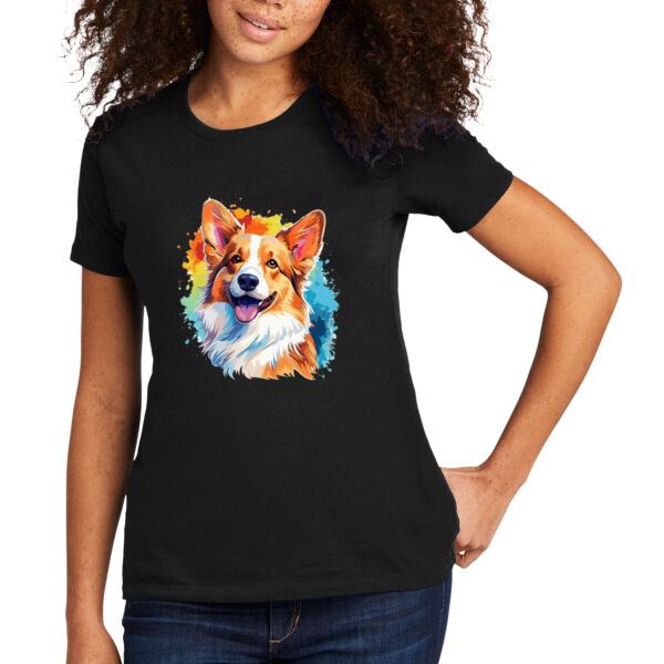 Welsh Corgi - Women's Premium Cotton T-Shirt Thumbnail