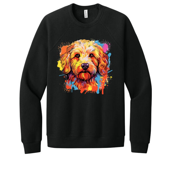 Golden Doodle Puppy - Unisex Premium Fleece Crew Sweatshirt Thumbnail