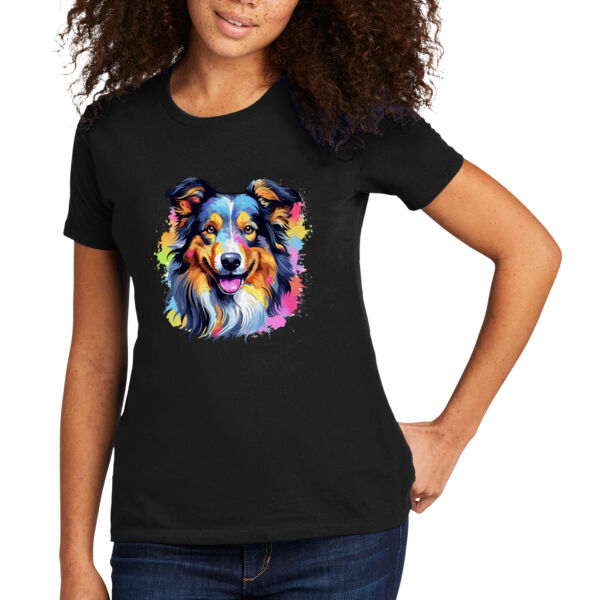 Collie - Women's Premium Cotton T-Shirt Thumbnail