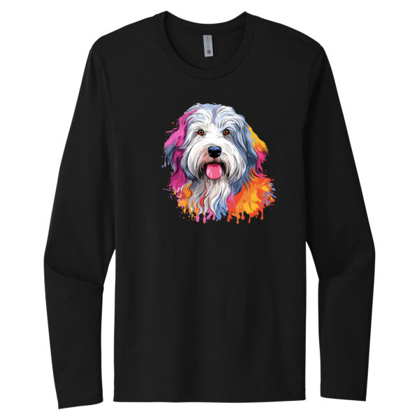 Old English Sheepdog - Unisex Premium Cotton Long Sleeve T-Shirt Thumbnail