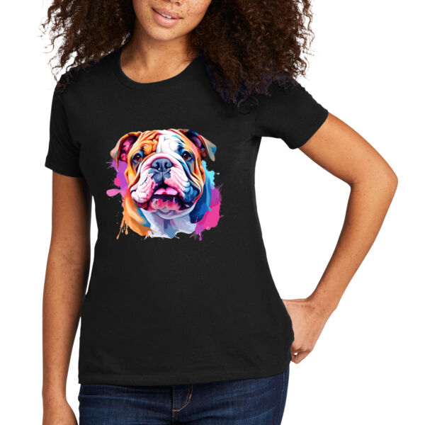Bulldog - Women's Premium Cotton T-Shirt Thumbnail