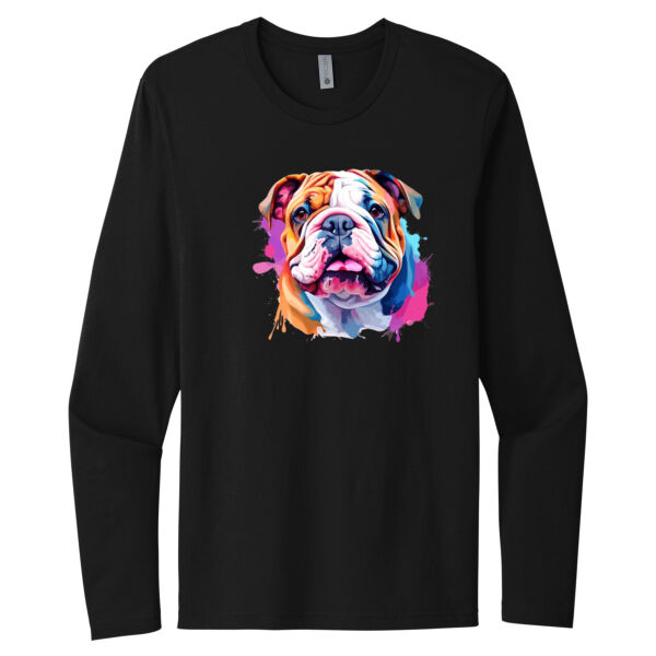 Bulldog - Unisex Premium Cotton Long Sleeve T-Shirt Thumbnail
