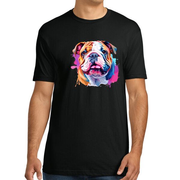 Bulldog - Unisex Premium Cotton T-Shirt Thumbnail