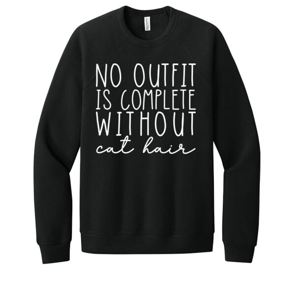 Cat Hair Outfit - Unisex Premium Fleece Crew Sweatshirt Thumbnail