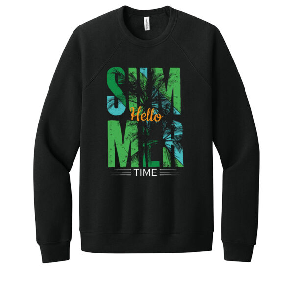Hello Summer - Unisex Premium Fleece Crew Sweatshirt Thumbnail