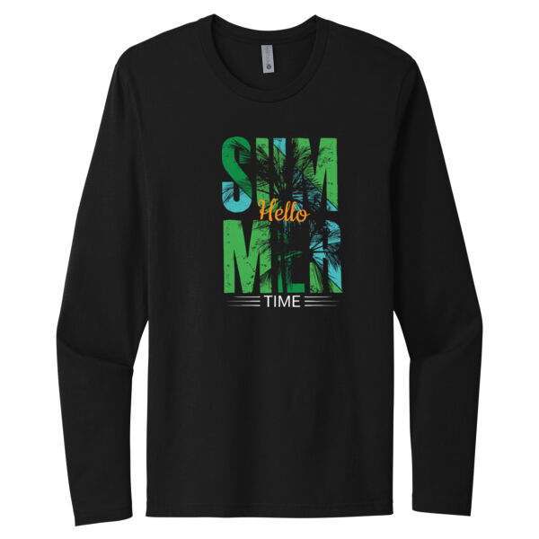 Hello Summer - Unisex Premium Cotton Long Sleeve T-Shirt Thumbnail