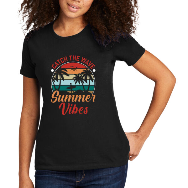 Catch The Wave - Women's Premium Cotton T-Shirt Thumbnail