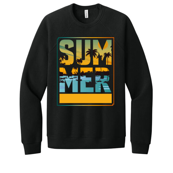 Vibes In The Summer - Unisex Premium Fleece Crew Sweatshirt Thumbnail