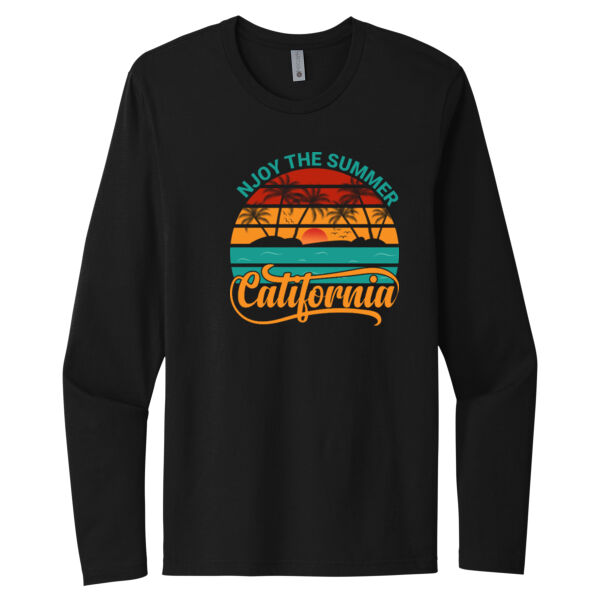 Enjoy The Summer Sun - Unisex Premium Cotton Long Sleeve T-Shirt Thumbnail