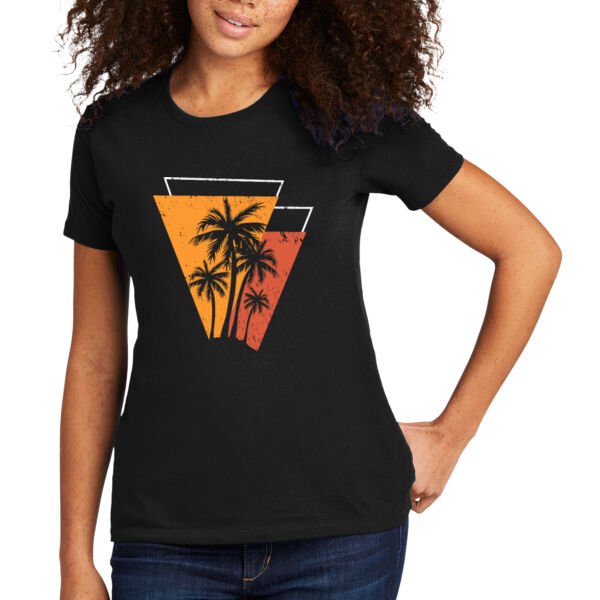 Palm Tree Time - Women's Premium Cotton T-Shirt Thumbnail