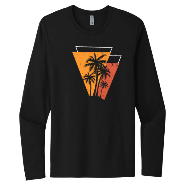 Palm Tree Time - Unisex Premium Cotton Long Sleeve T-Shirt Thumbnail