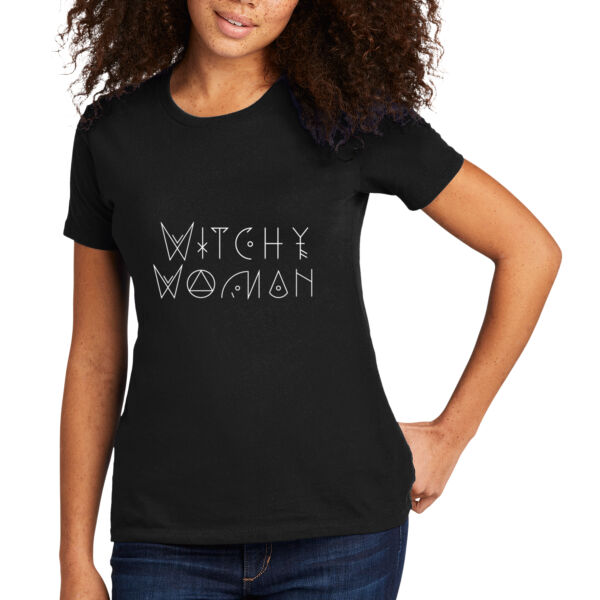 Witchy Woman - Women's Premium Cotton T-Shirt Thumbnail