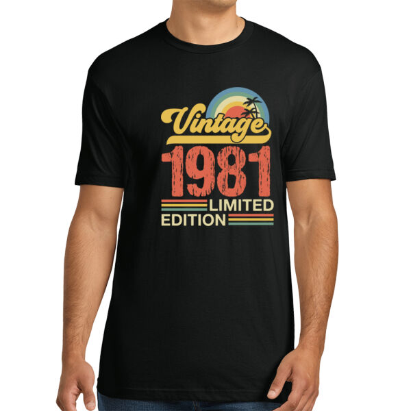 1981 - Unisex Premium Cotton T-Shirt Thumbnail
