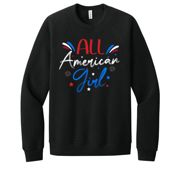 All American Girl - Unisex Premium Fleece Crew Sweatshirt Thumbnail