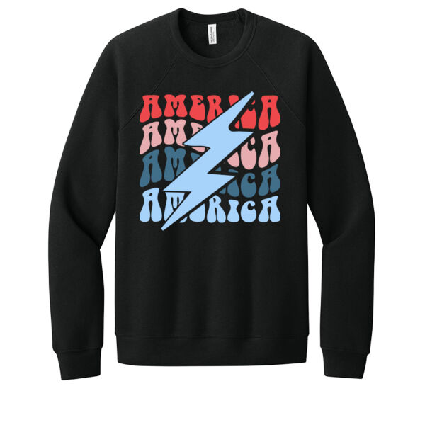 America x4 - Unisex Premium Fleece Crew Sweatshirt Thumbnail