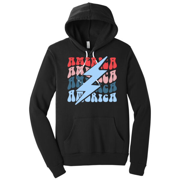 America x4 - Unisex Premium Fleece Hooded Sweatshirt Thumbnail