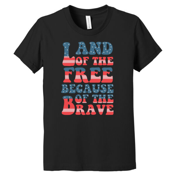 Land of The Free - Youth Jersey Short Sleeve Tee Thumbnail