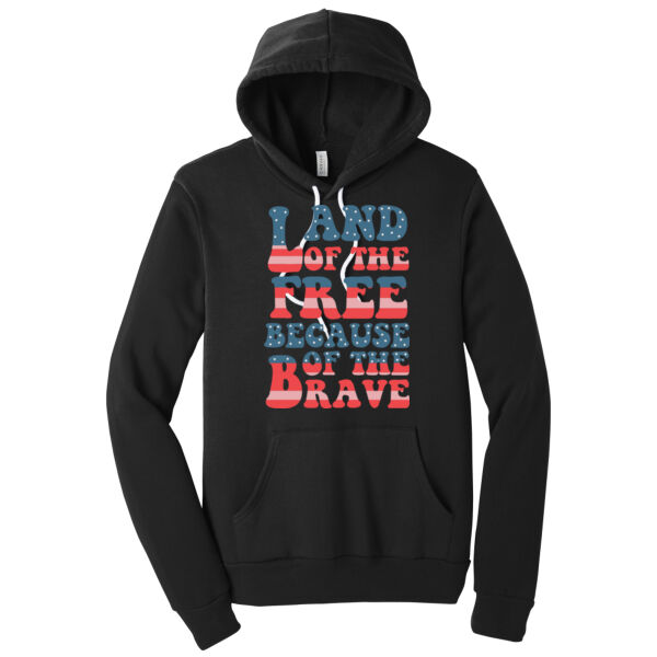 Land of The Free - Unisex Premium Fleece Hooded Sweatshirt Thumbnail