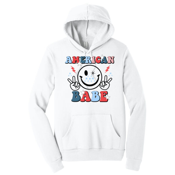 American Babe - Unisex Premium Fleece Hooded Sweatshirt Thumbnail